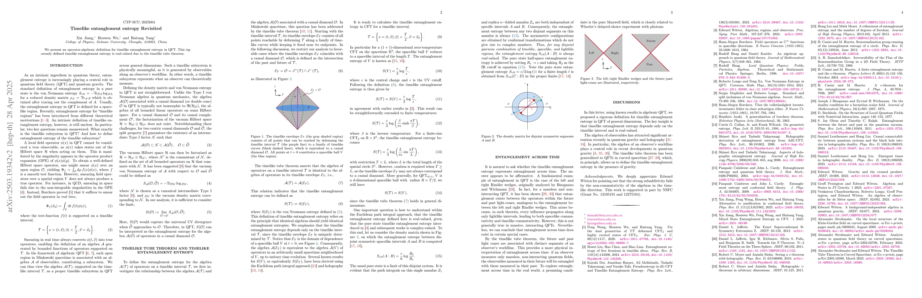 Thumbnail for Timelike entanglement entropy in QFT and $F$-theorem