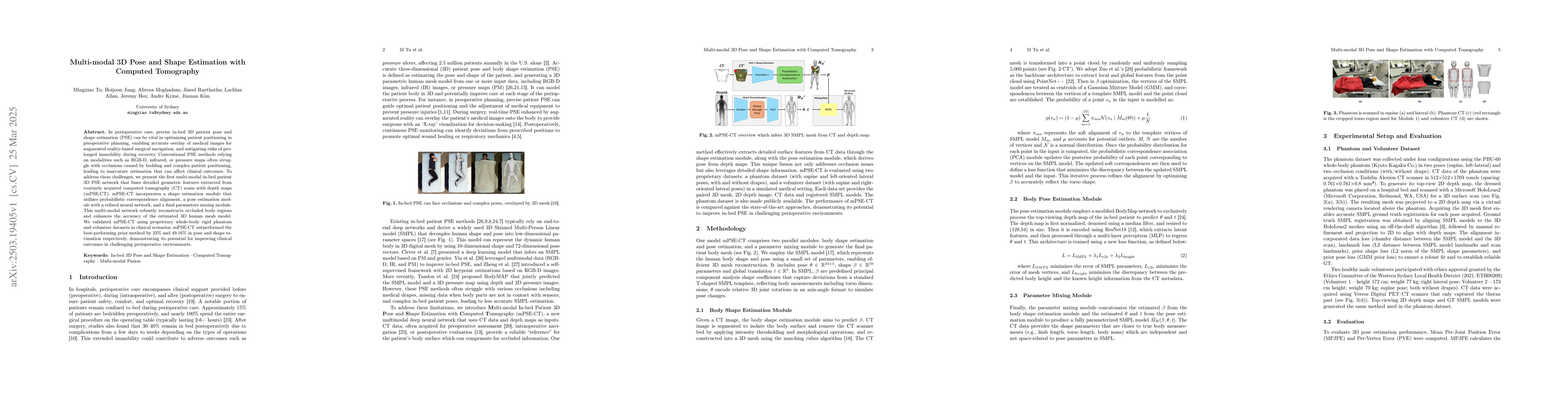 Thumbnail for Multi-modal 3D Pose and Shape Estimation with Computed Tomography