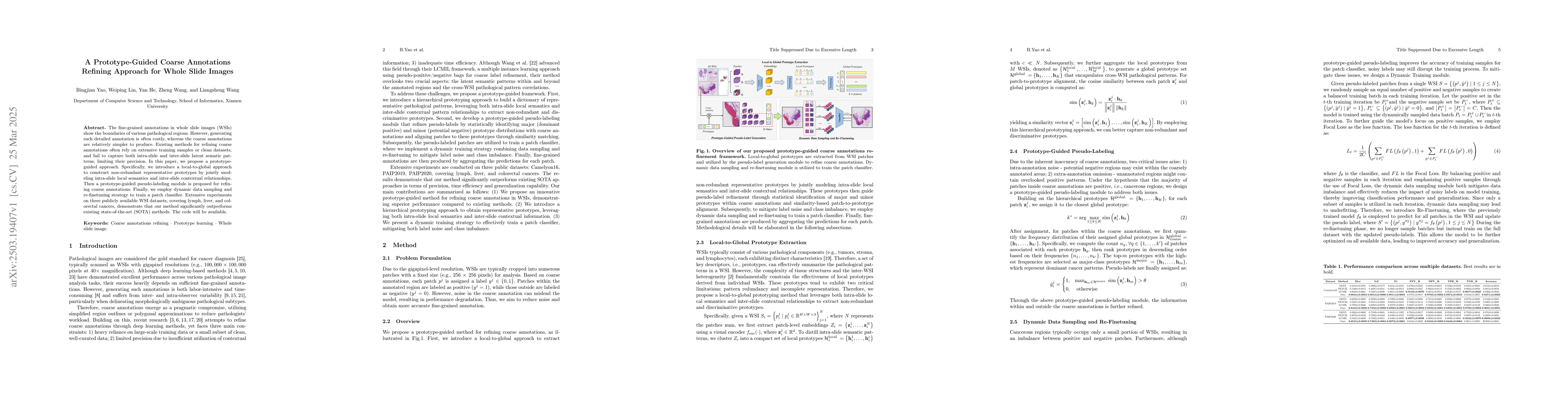 Thumbnail for A Prototype-Guided Coarse Annotations Refining Approach for Whole Slide
  Images