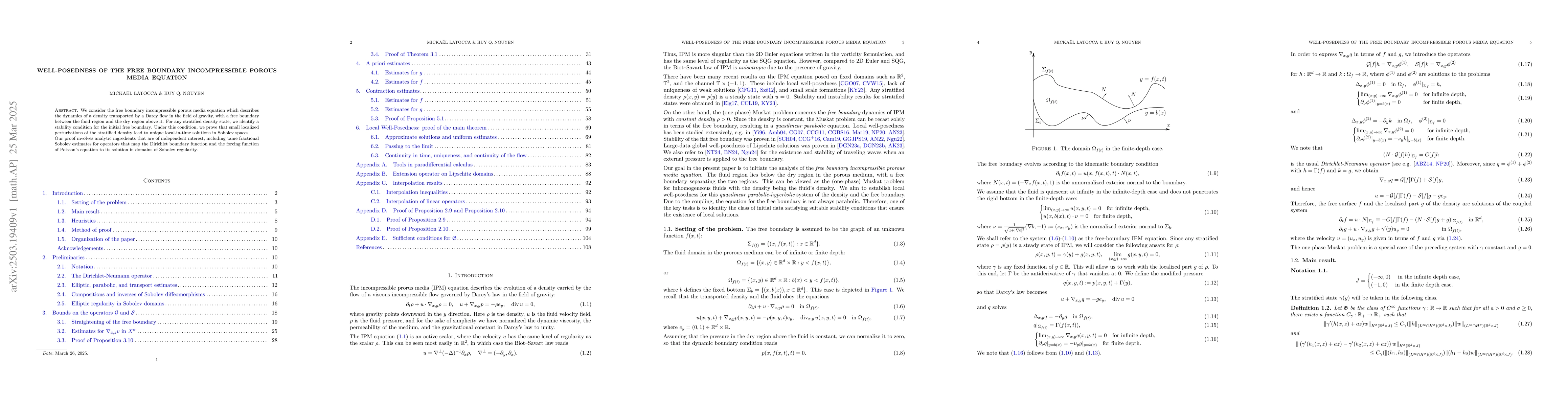 Thumbnail for Well-Posedness of the Free Boundary Incompressible Porous Media Equation