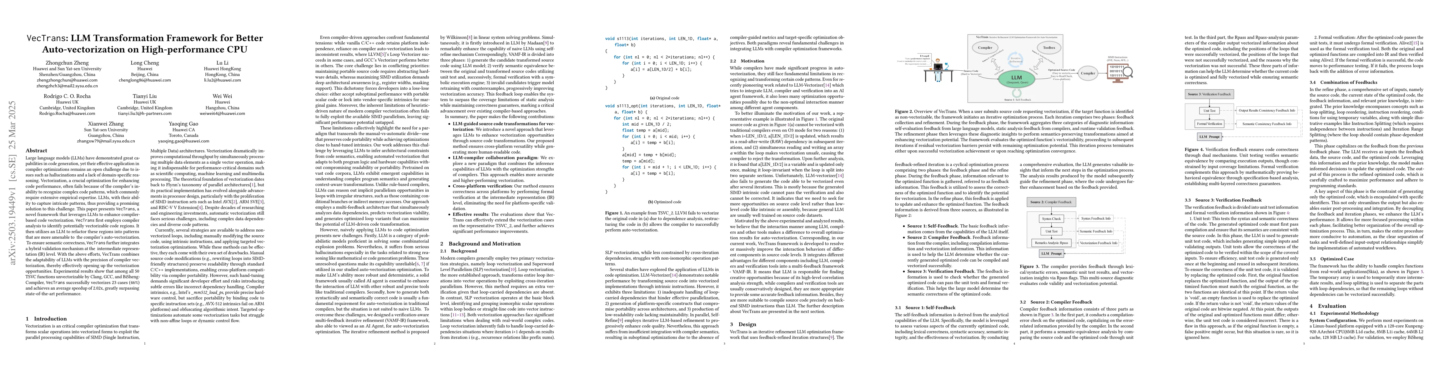 Thumbnail for VecTrans: LLM Transformation Framework for Better Auto-vectorization on
  High-performance CPU