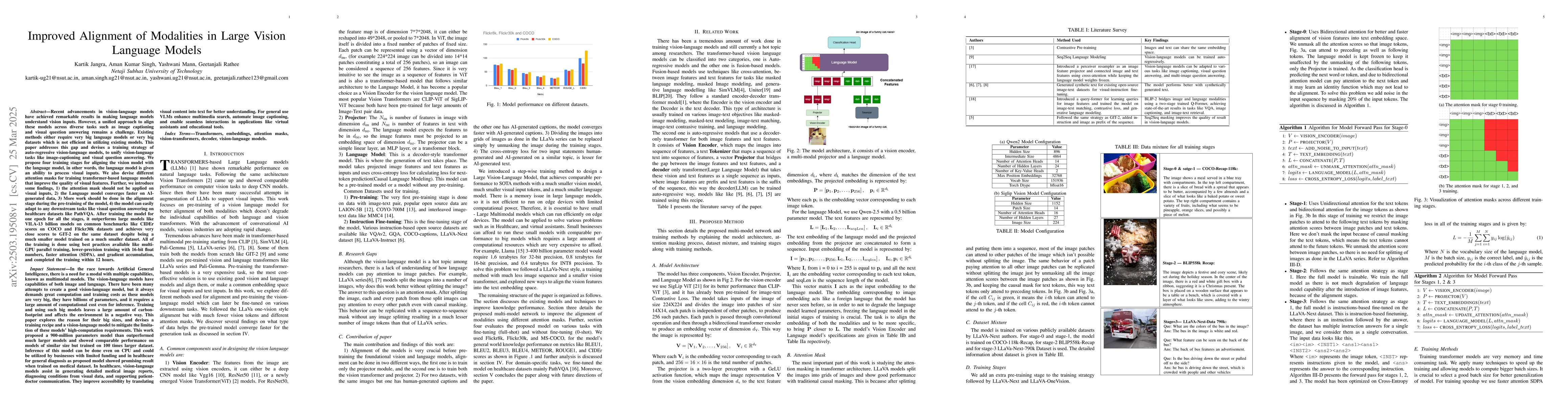Thumbnail for Improved Alignment of Modalities in Large Vision Language Models