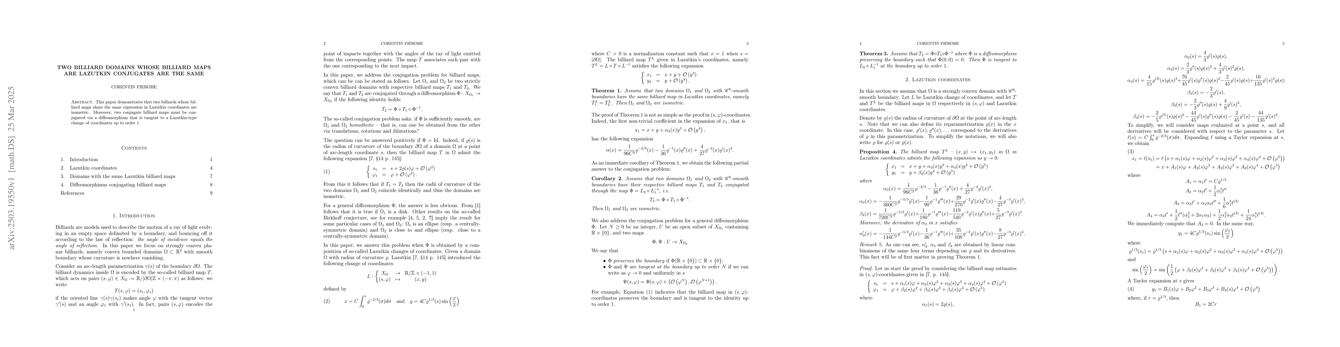 Thumbnail for Two billiard domains whose billiard maps are Lazutkin conjugates are the
  same