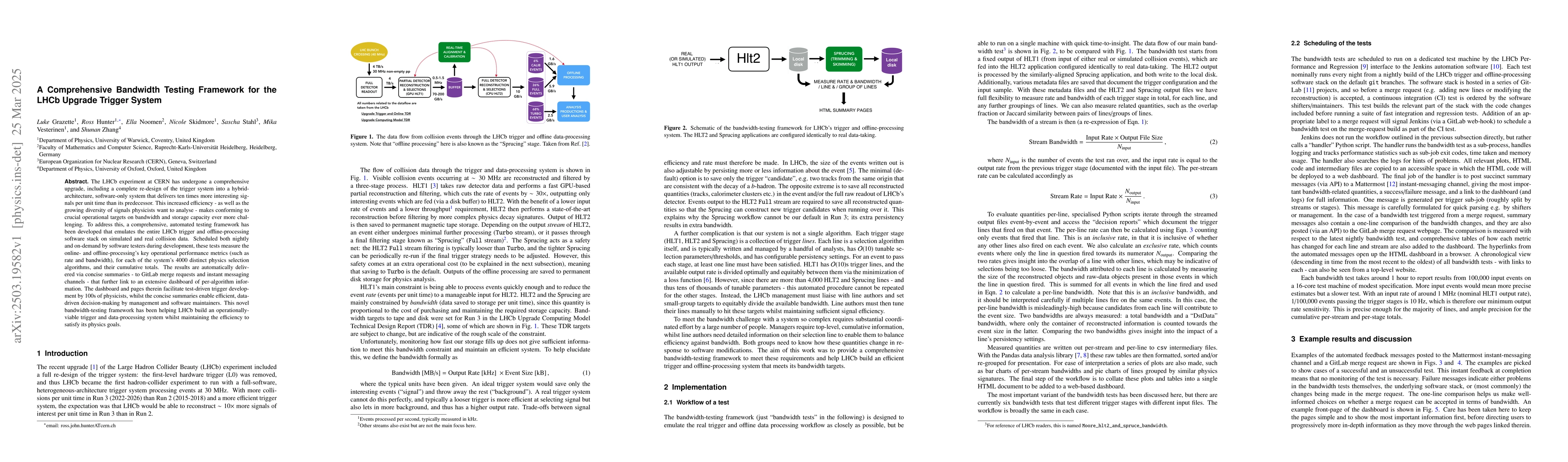 Thumbnail for A Comprehensive Bandwidth Testing Framework for the LHCb Upgrade Trigger
  System