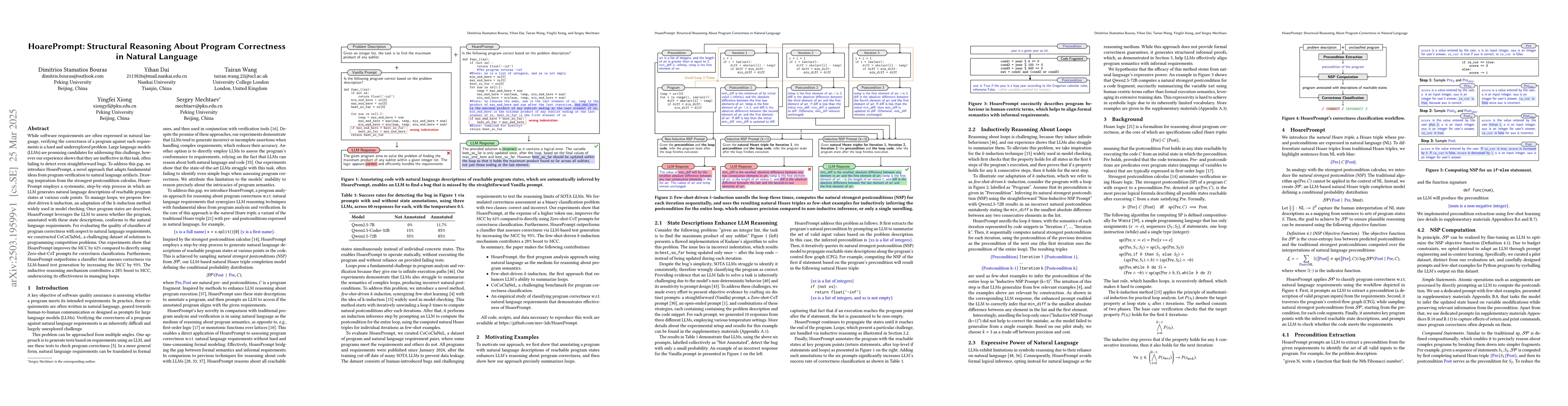 Thumbnail for HoarePrompt: Structural Reasoning About Program Correctness in Natural
  Language