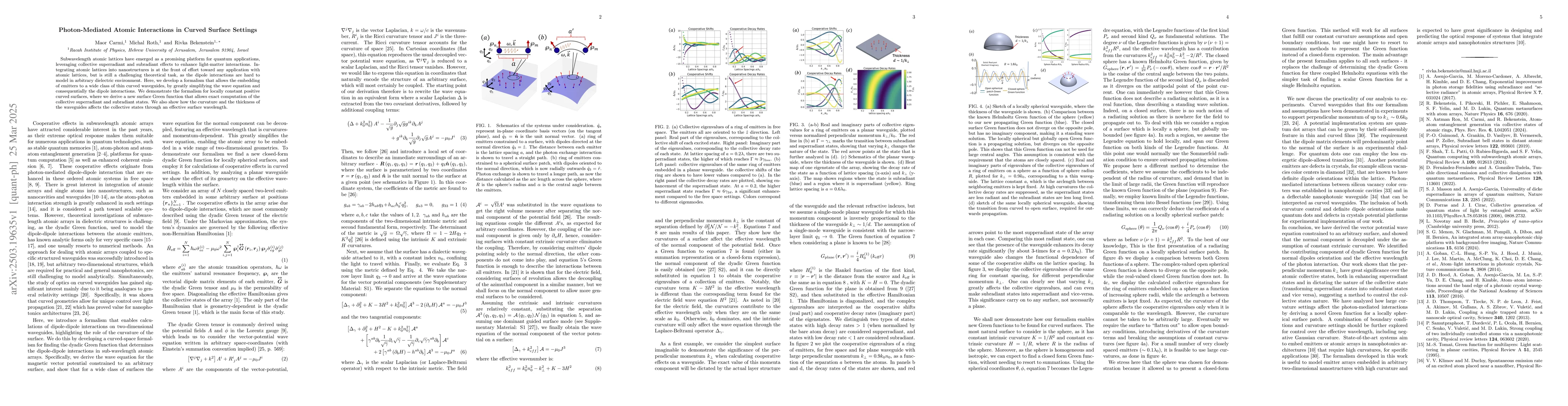 Thumbnail for Photon-Mediated Atomic Interactions in Curved Surface Settings