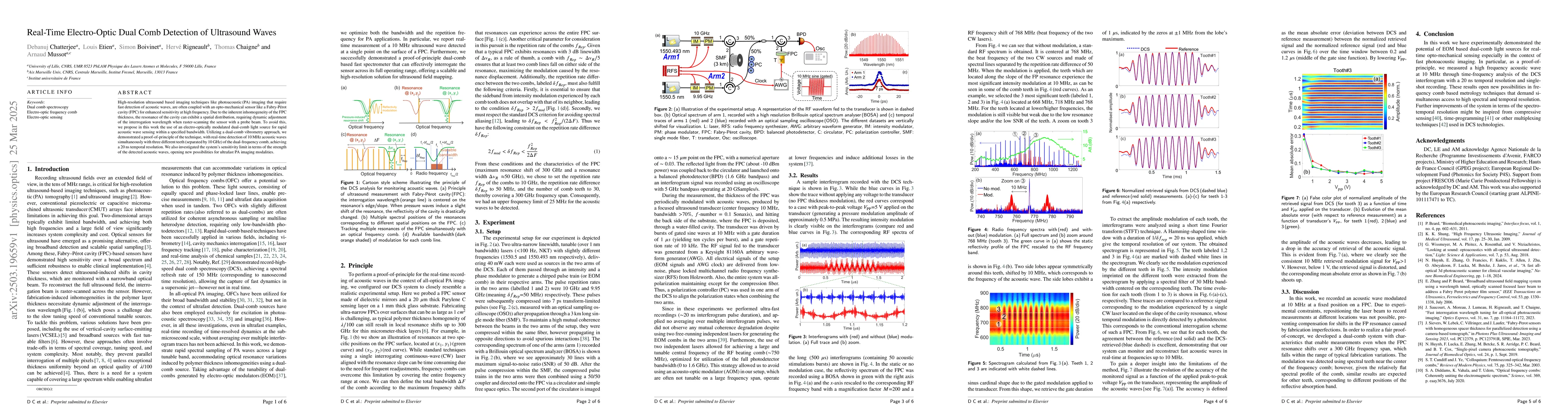 Thumbnail for Real-Time Electro-Optic Dual Comb Detection of Ultrasound Waves