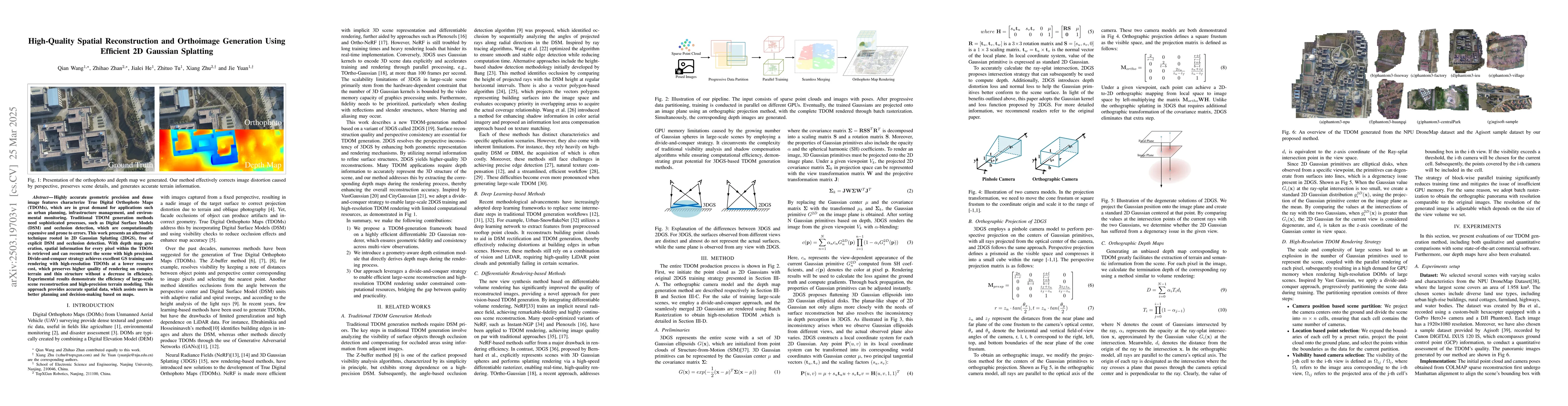 Thumbnail for High-Quality Spatial Reconstruction and Orthoimage Generation Using
  Efficient 2D Gaussian Splatting