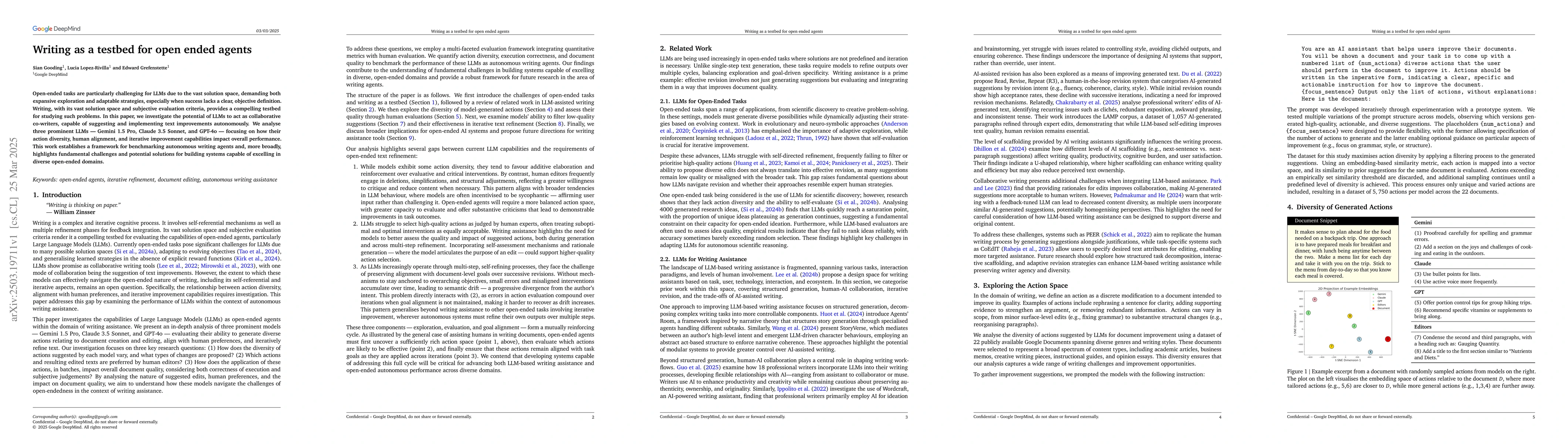 Thumbnail for Writing as a testbed for open ended agents