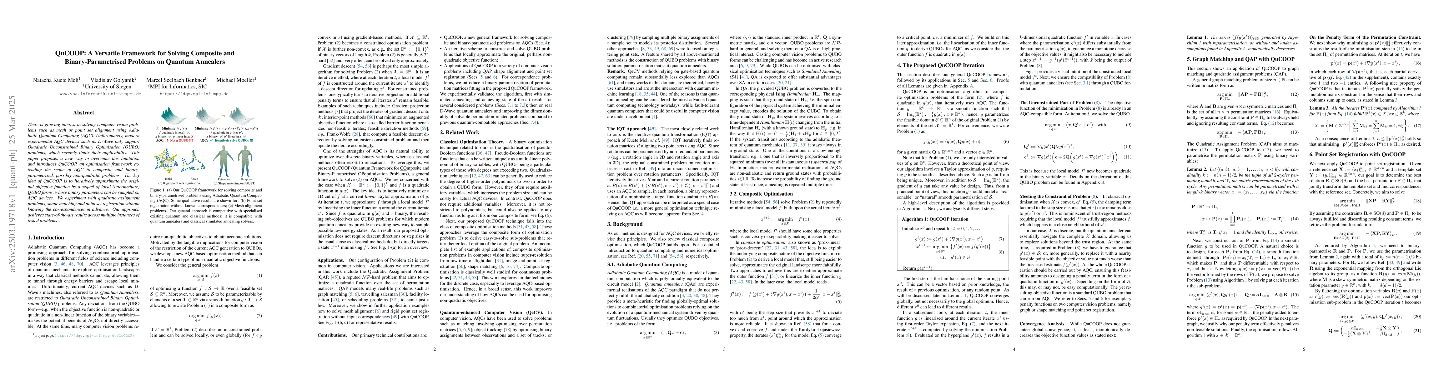 Thumbnail for QuCOOP: A Versatile Framework for Solving Composite and
  Binary-Parametrised Problems on Quantum Annealers