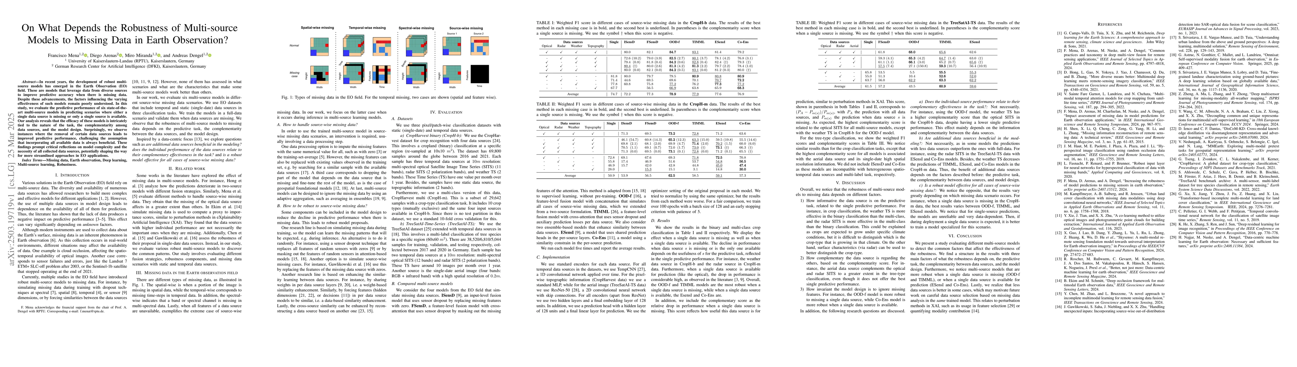 Thumbnail for On What Depends the Robustness of Multi-source Models to Missing Data in
  Earth Observation?
