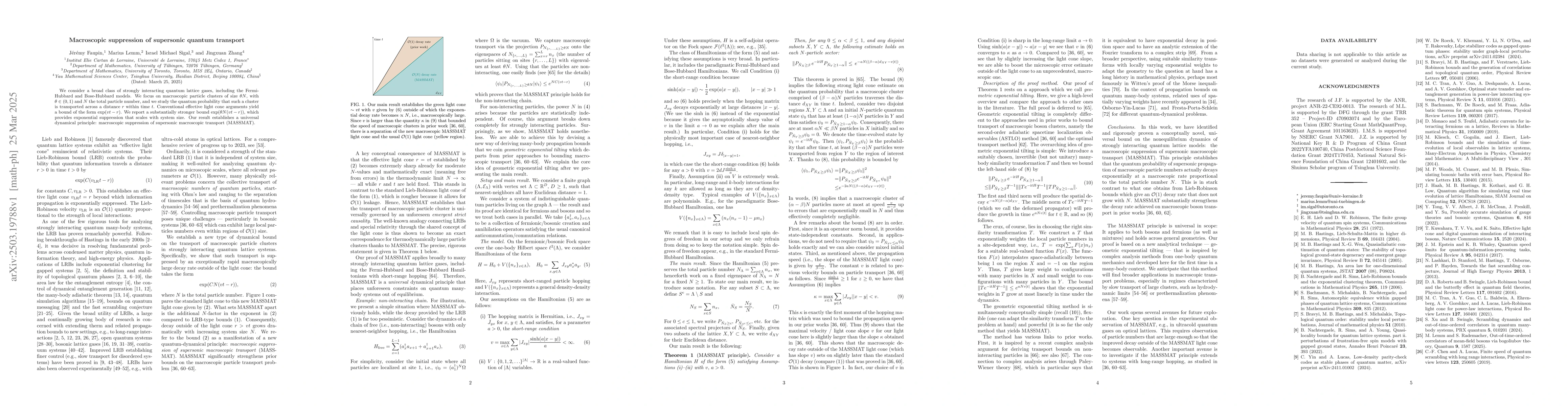 Thumbnail for Macroscopic suppression of supersonic quantum transport