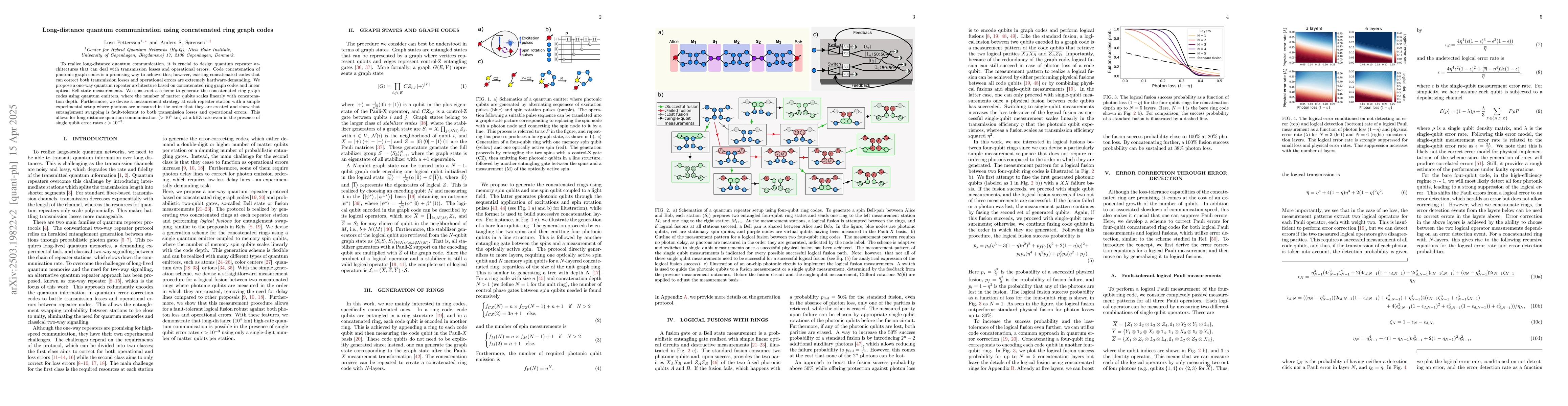 Thumbnail for Long-distance quantum communication using concatenated ring graph codes