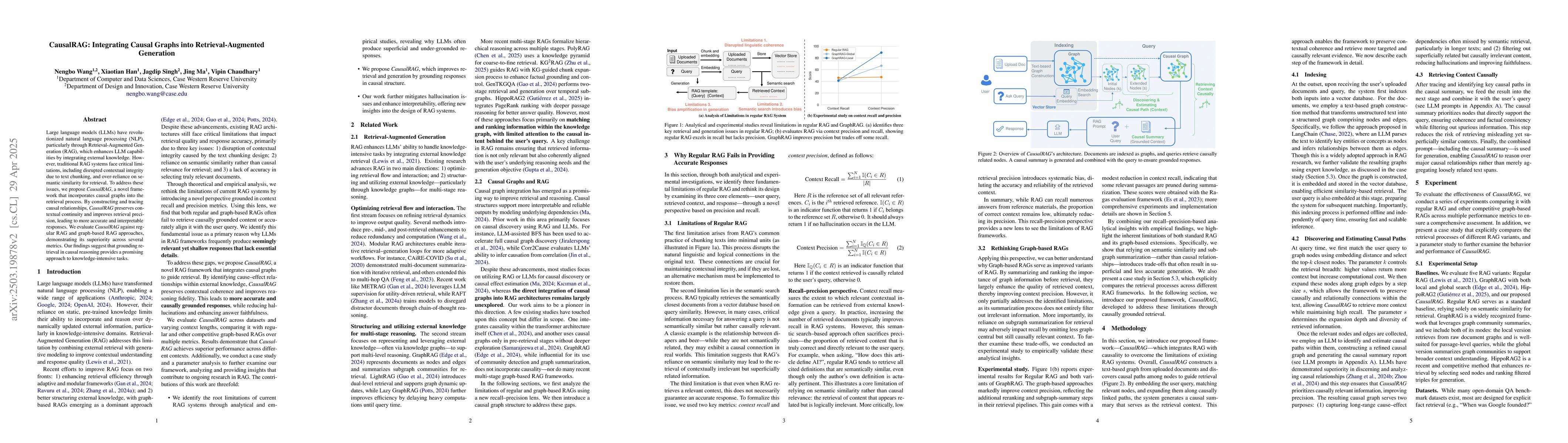Thumbnail for CausalRAG: Integrating Causal Graphs into Retrieval-Augmented Generation