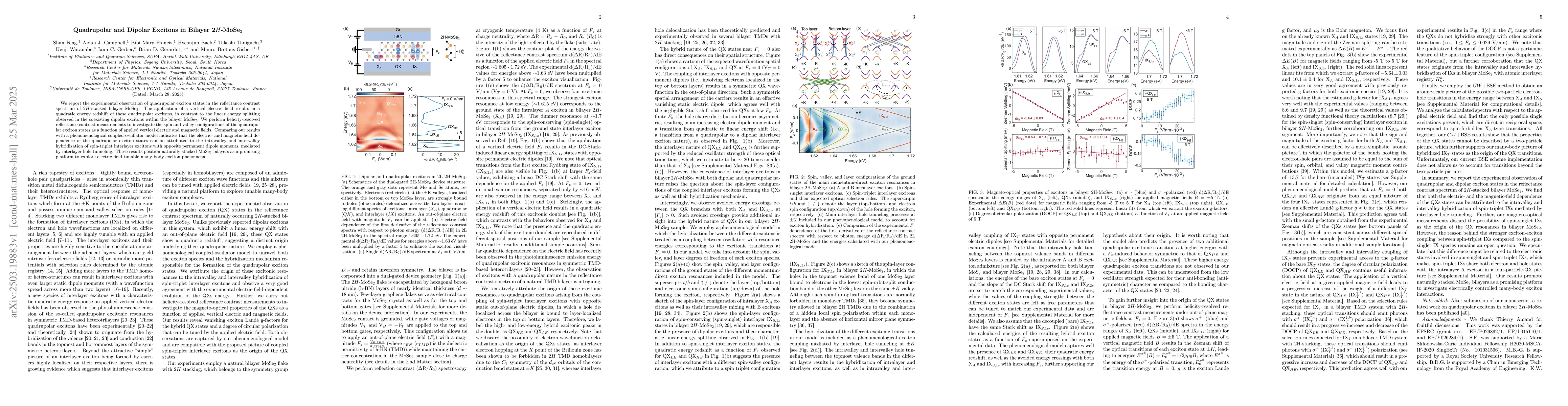 Thumbnail for Quadrupolar and Dipolar Excitons in Bilayer 2$H$-MoSe$_2$