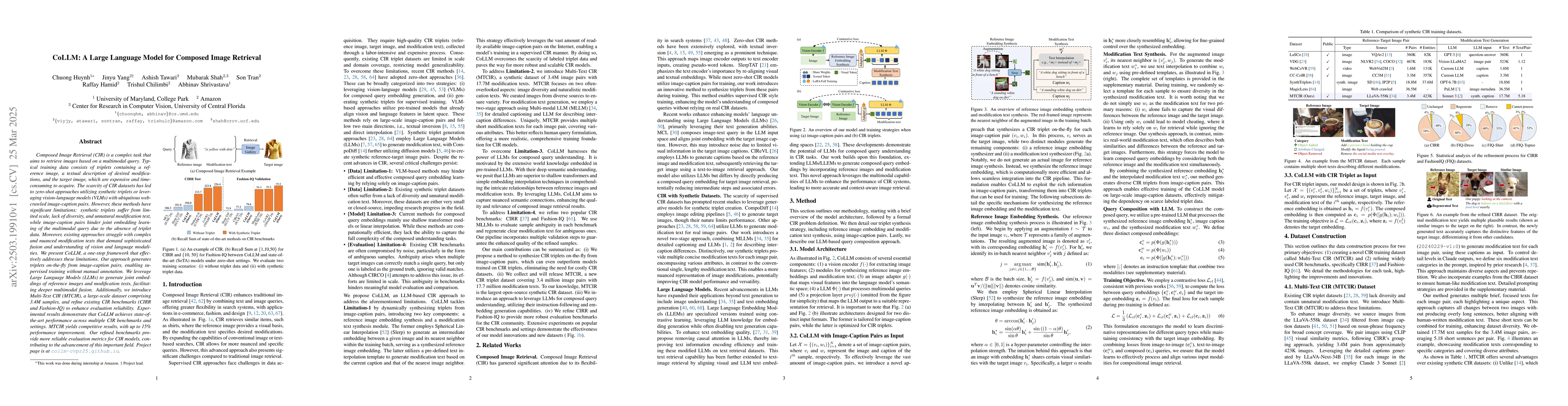 Thumbnail for CoLLM: A Large Language Model for Composed Image Retrieval