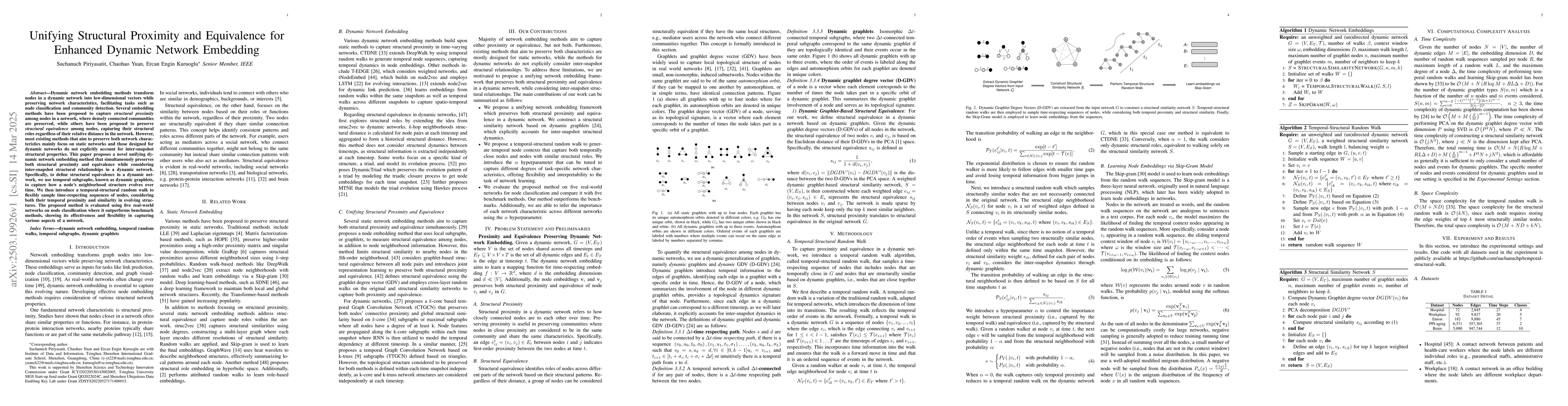 Thumbnail for Unifying Structural Proximity and Equivalence for Enhanced Dynamic
  Network Embedding