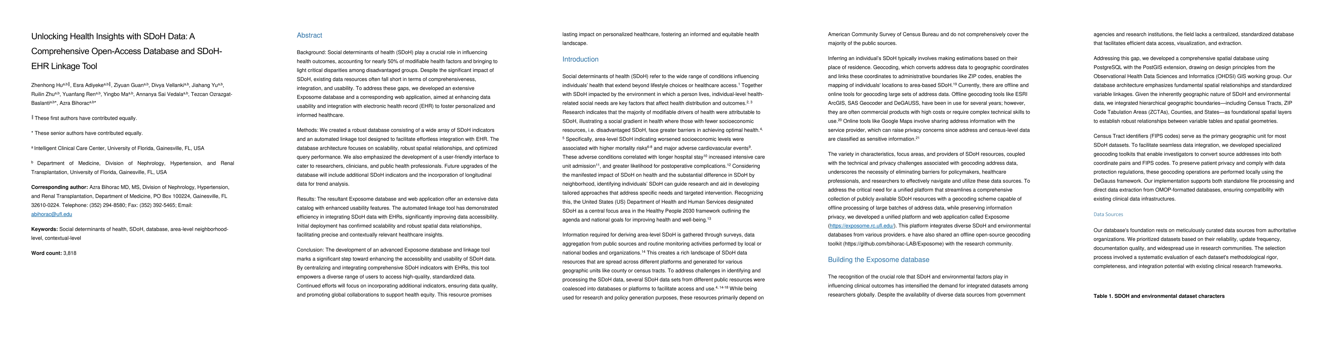 Thumbnail for Unlocking Health Insights with SDoH Data: A Comprehensive Open-Access
  Database and SDoH-EHR Linkage Tool