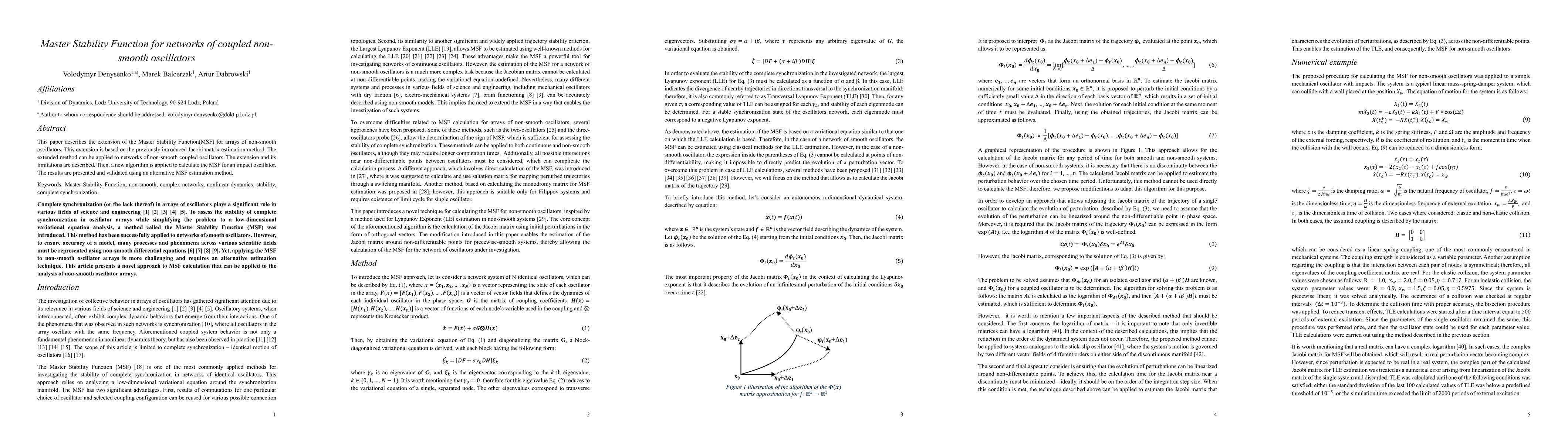 Thumbnail for Master Stability Function for networks of coupled non-smooth oscillators