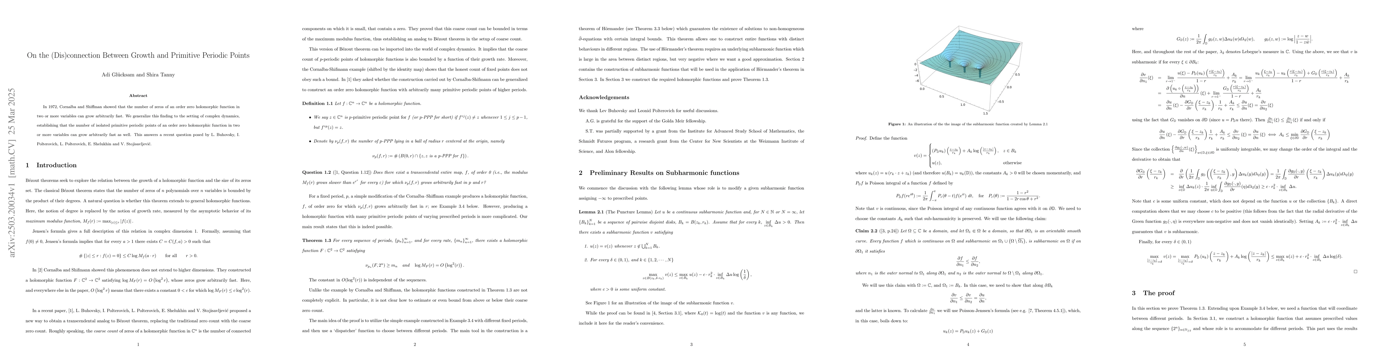 Thumbnail for On the (Dis)connection Between Growth and Primitive Periodic Points