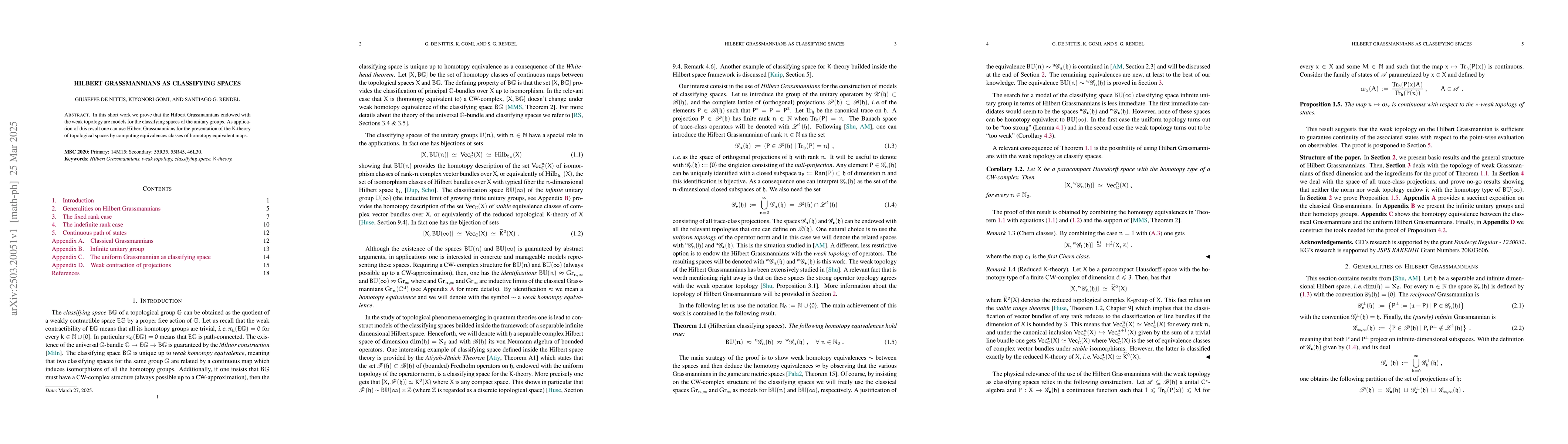 Thumbnail for Hilbert Grassmannians as classifying spaces