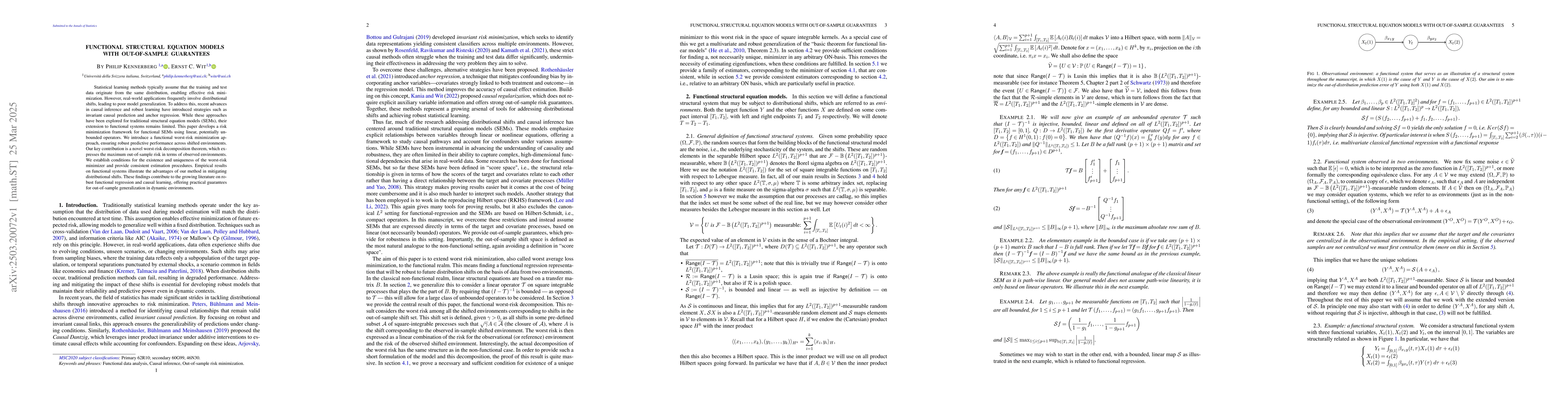 Thumbnail for Functional structural equation models with out-of-sample guarantees