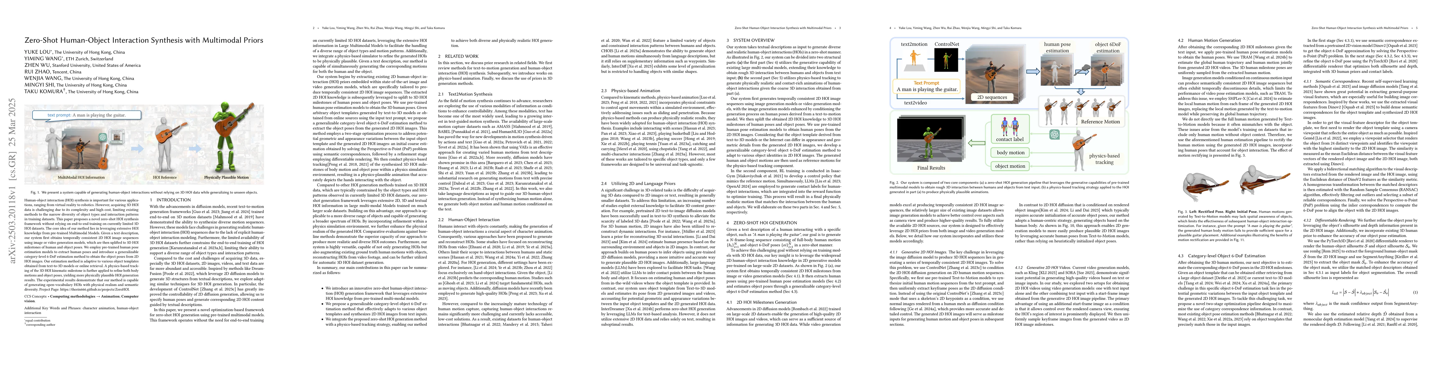 Thumbnail for Zero-Shot Human-Object Interaction Synthesis with Multimodal Priors