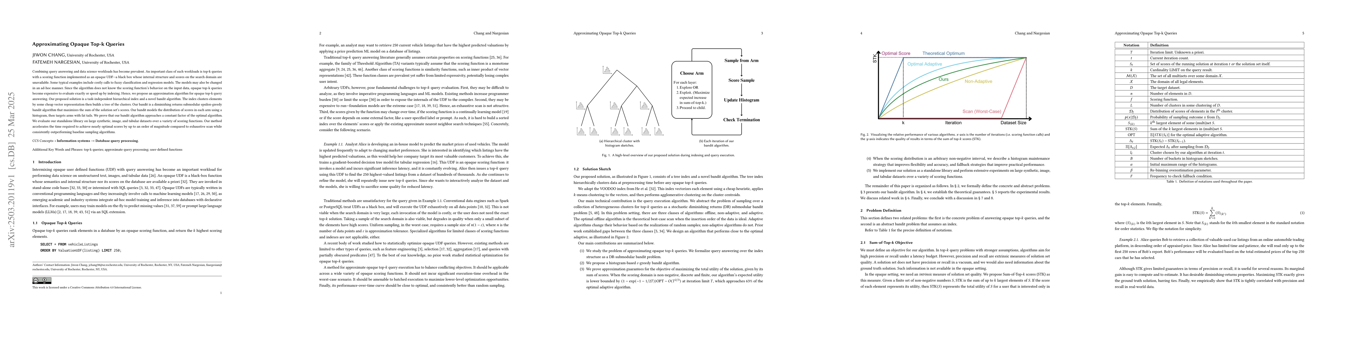 Thumbnail for Approximating Opaque Top-k Queries