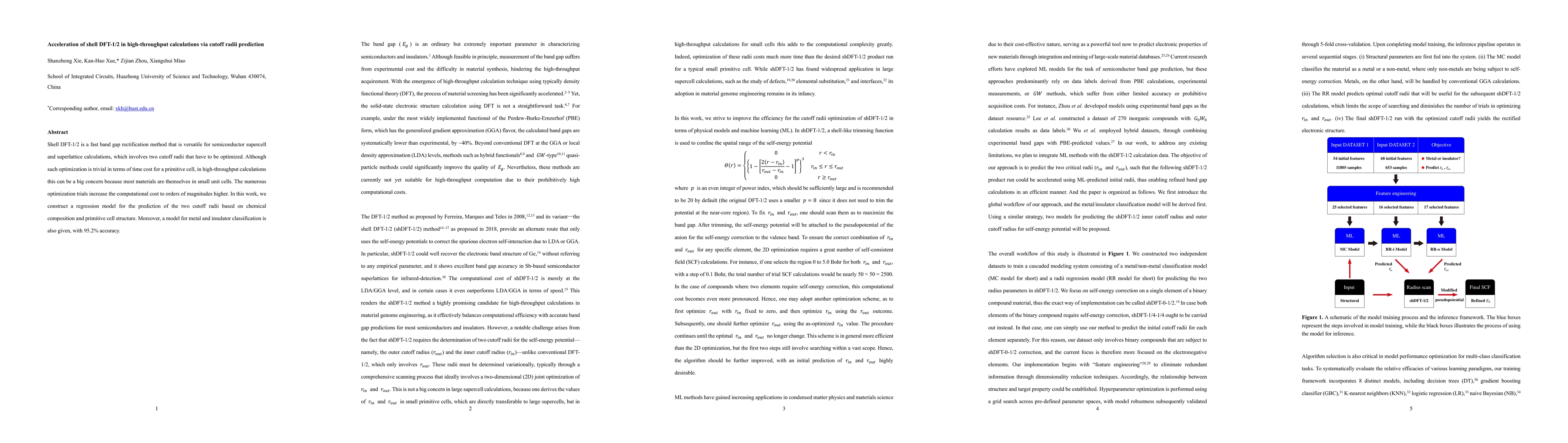 Thumbnail for Acceleration of shell DFT-1/2 in high-throughput calculations via cutoff
  radii prediction
