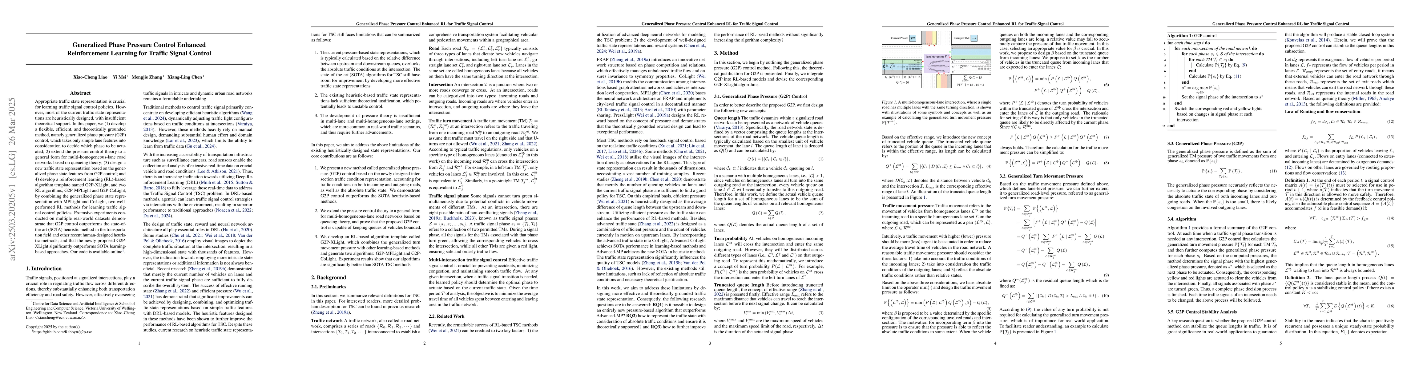 Thumbnail for Generalized Phase Pressure Control Enhanced Reinforcement Learning for
  Traffic Signal Control