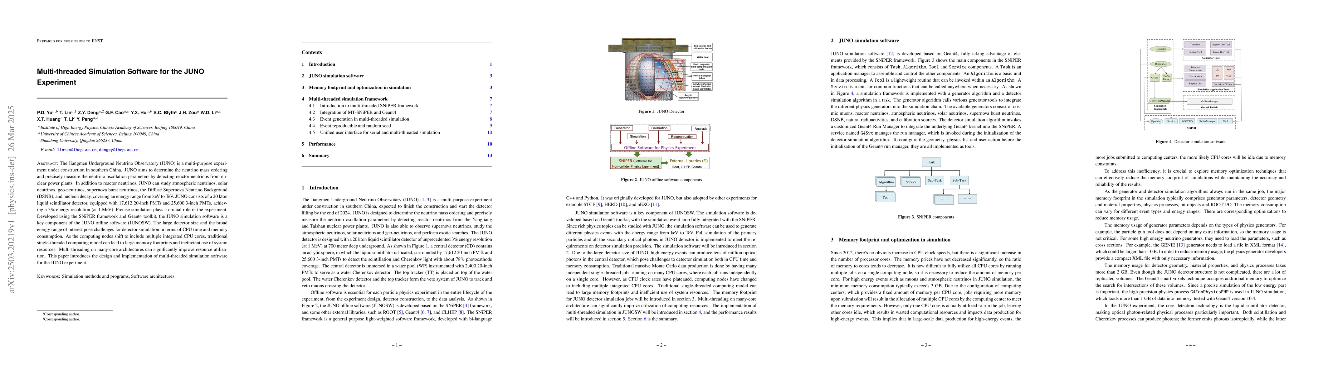 Thumbnail for Multi-threaded Simulation Software for the JUNO Experiment