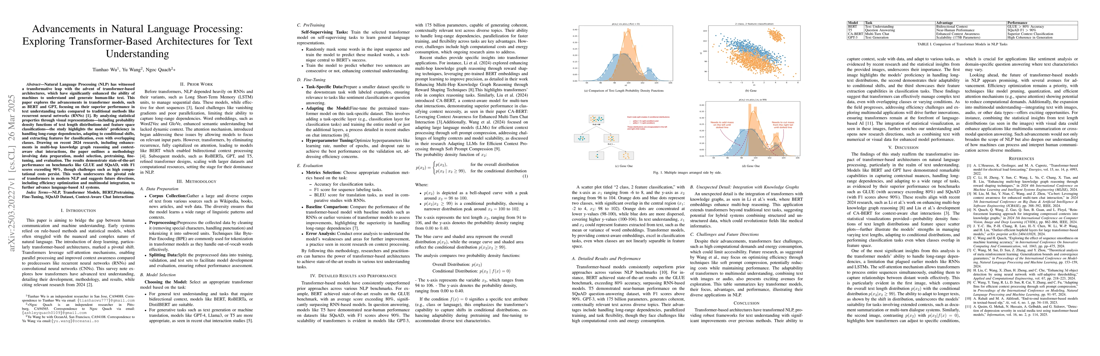 Thumbnail for Advancements in Natural Language Processing: Exploring Transformer-Based
  Architectures for Text Understanding