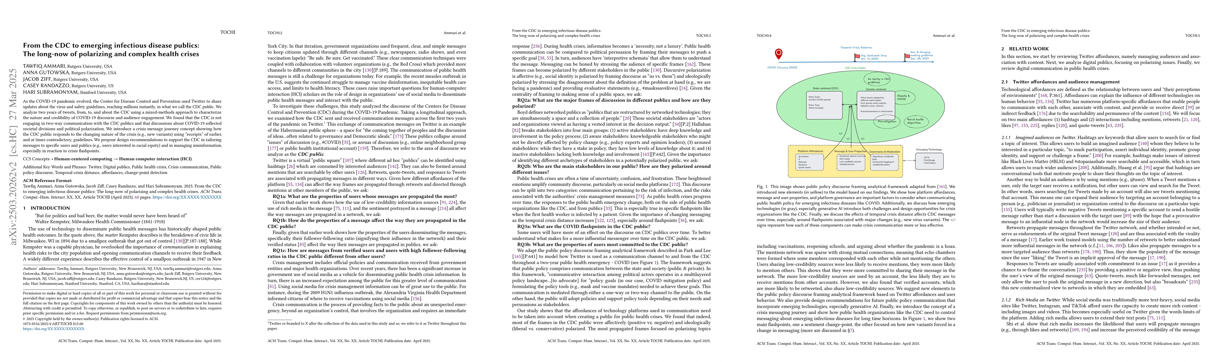Thumbnail for From the CDC to emerging infection disease publics: The long-now of
  polarizing and complex health crises