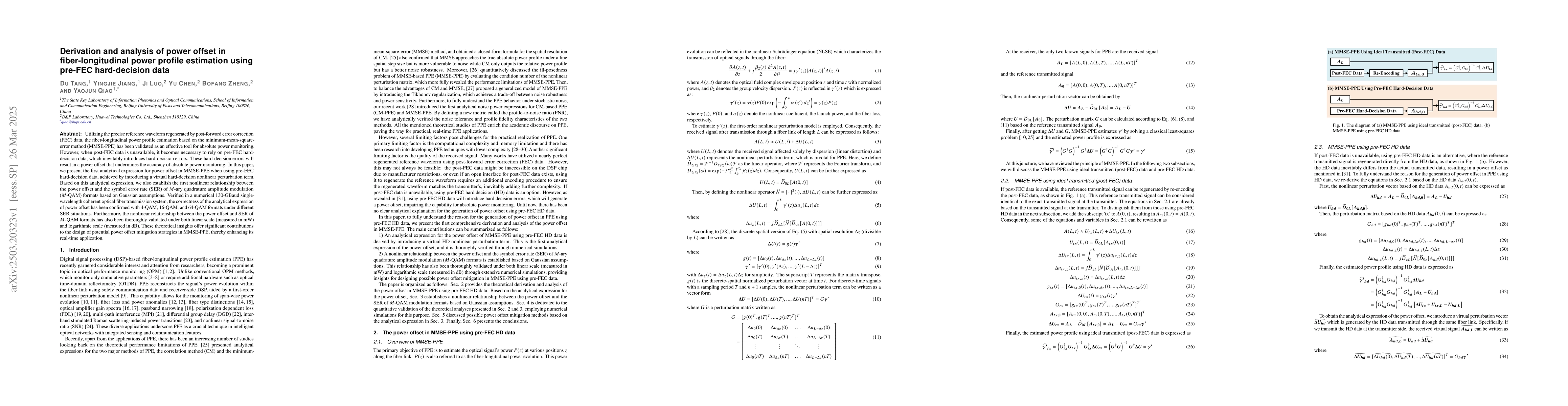 Thumbnail for Derivation and analysis of power offset in fiber-longitudinal power
  profile estimation using pre-FEC hard-decision data