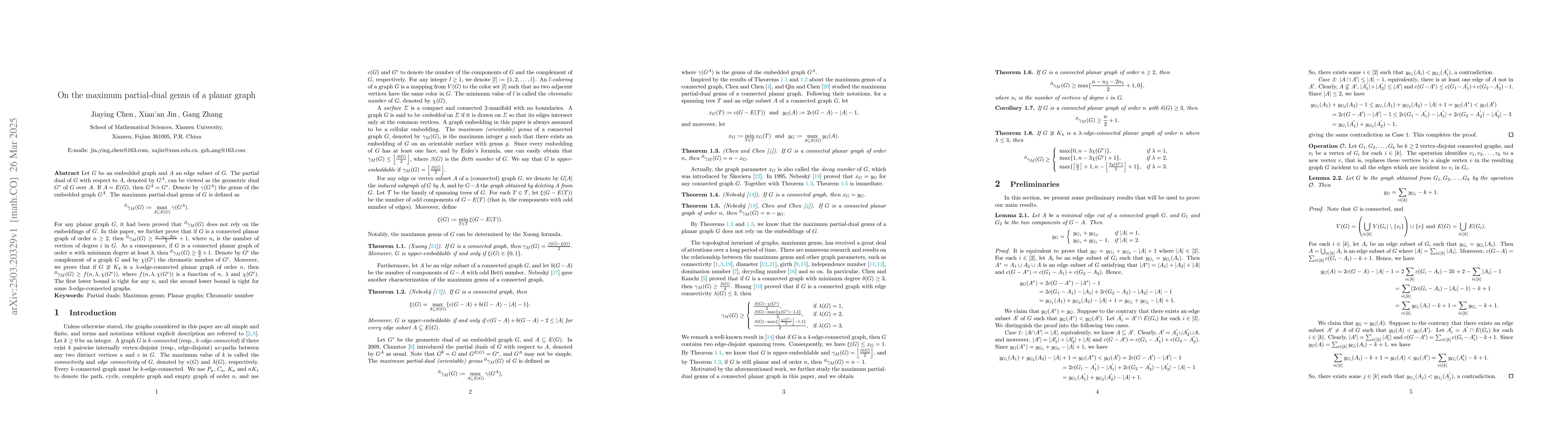 Thumbnail for On the maximum partial-dual genus of a planar graph