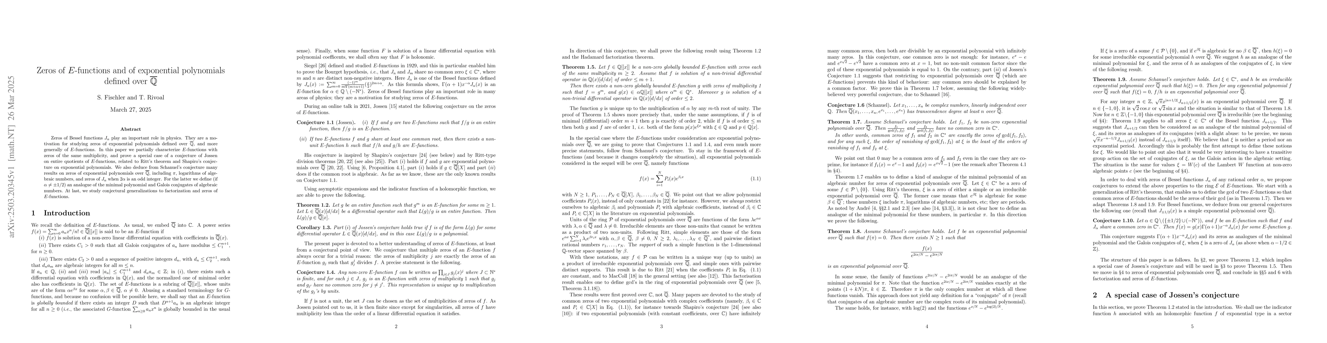 Thumbnail for Zeros of $E$-functions and of exponential polynomials defined over
  $\overline{\mathbb{Q}}$