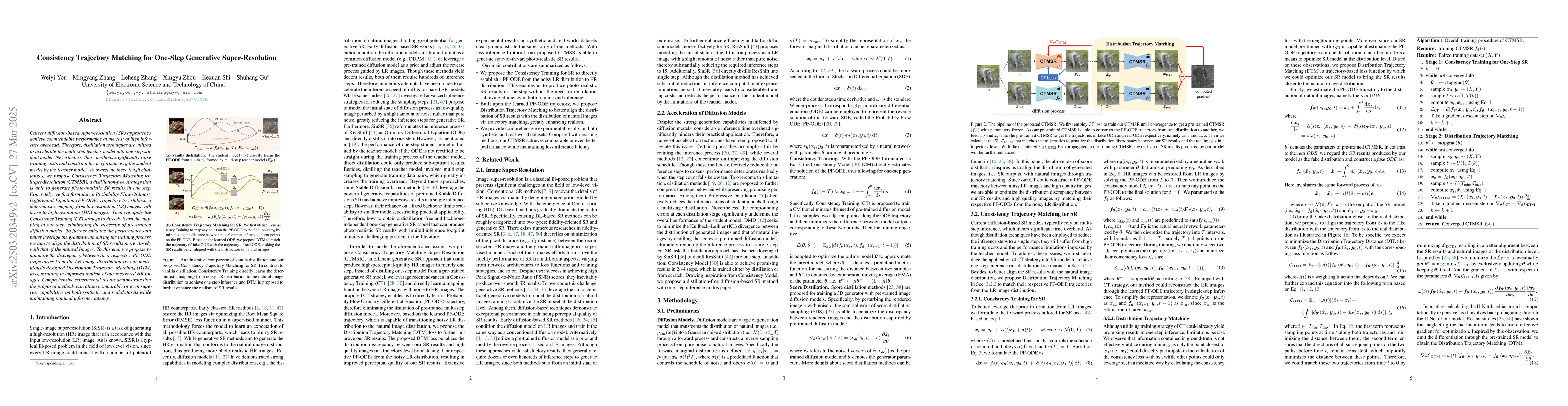 Thumbnail for Consistency Trajectory Matching for One-Step Generative Super-Resolution