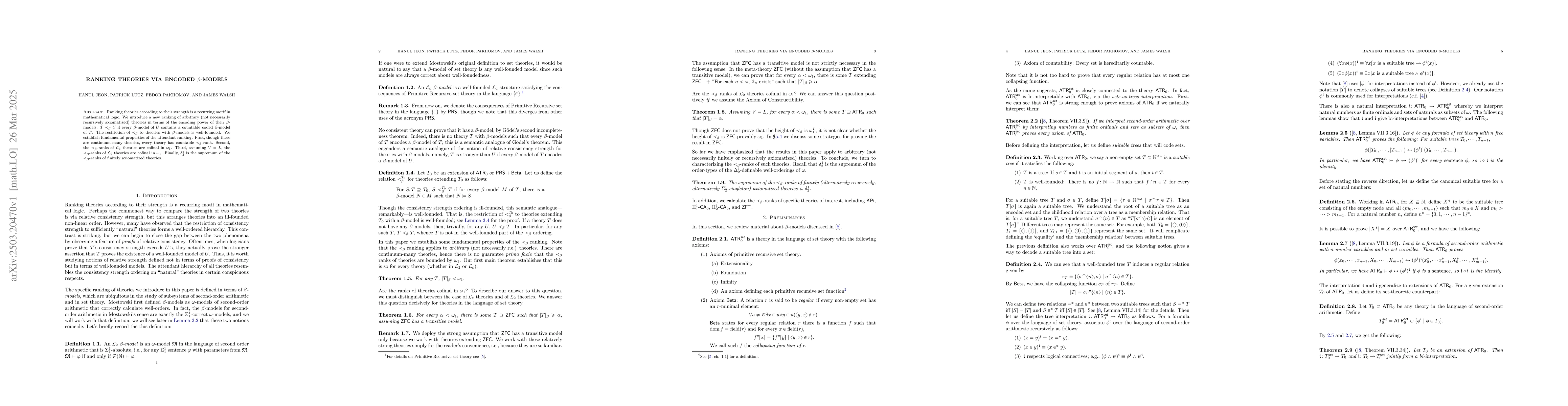 Thumbnail for Ranking theories via encoded $β$-models