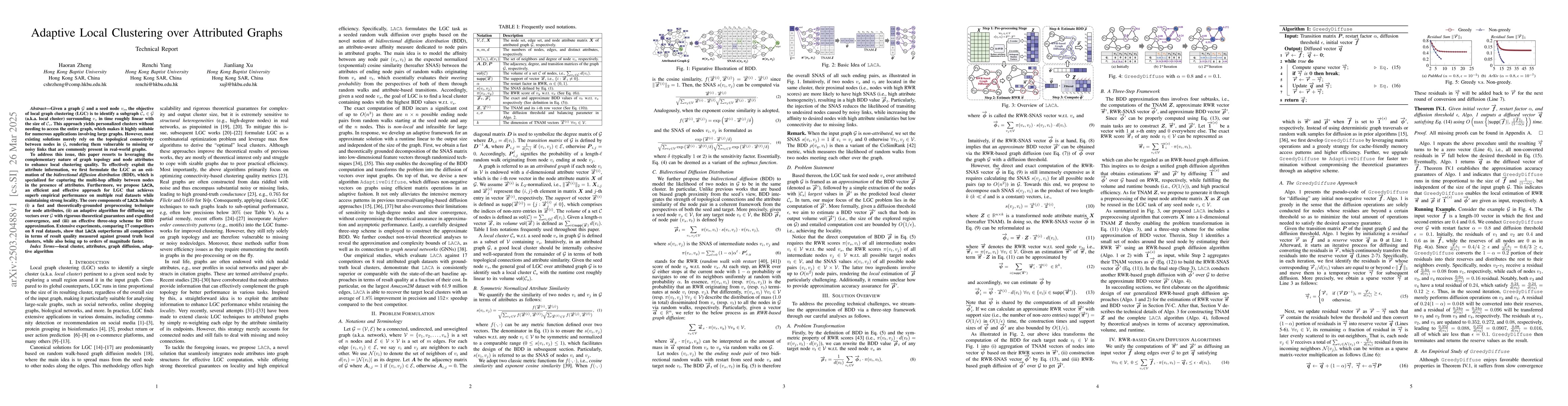 Thumbnail for Adaptive Local Clustering over Attributed Graphs