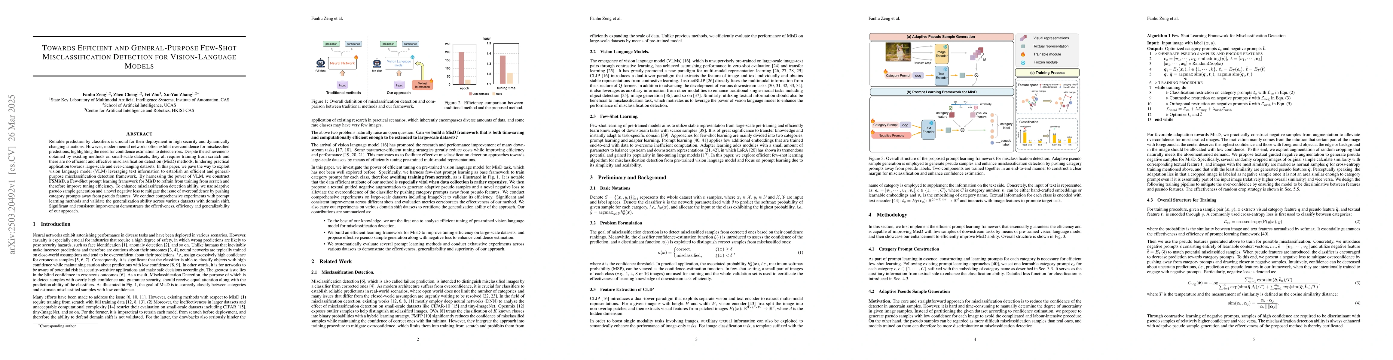Thumbnail for Towards Efficient and General-Purpose Few-Shot Misclassification
  Detection for Vision-Language Models