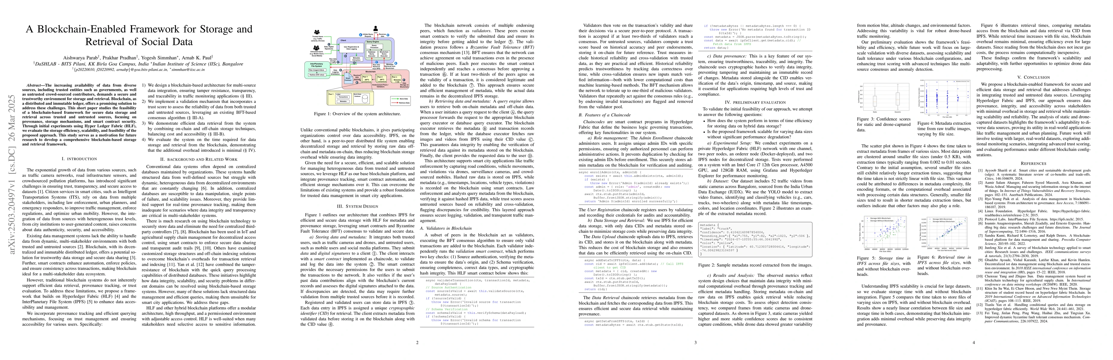 Thumbnail for A Blockchain-Enabled Framework for Storage and Retrieval of Social Data