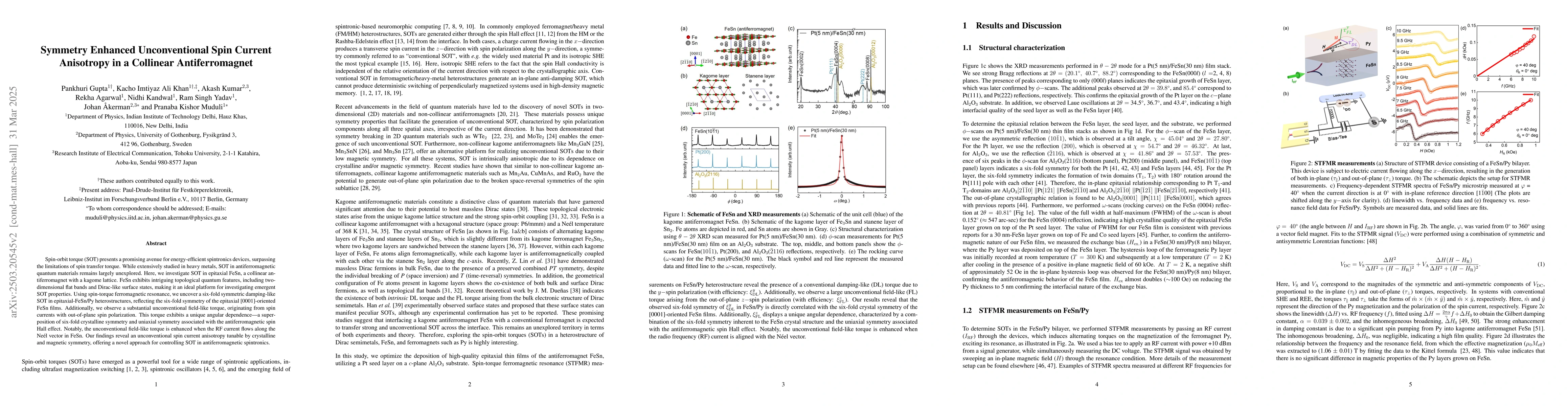 Thumbnail for Symmetry Enhanced Unconventional Spin Current Anisotropy in a Collinear
  Antiferromagnet