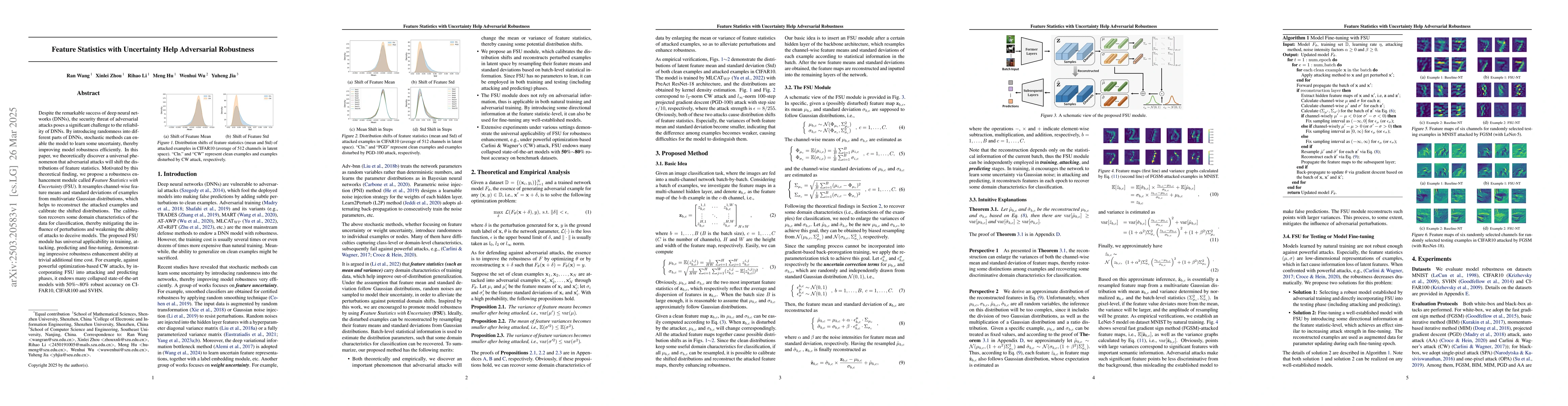 Thumbnail for Feature Statistics with Uncertainty Help Adversarial Robustness