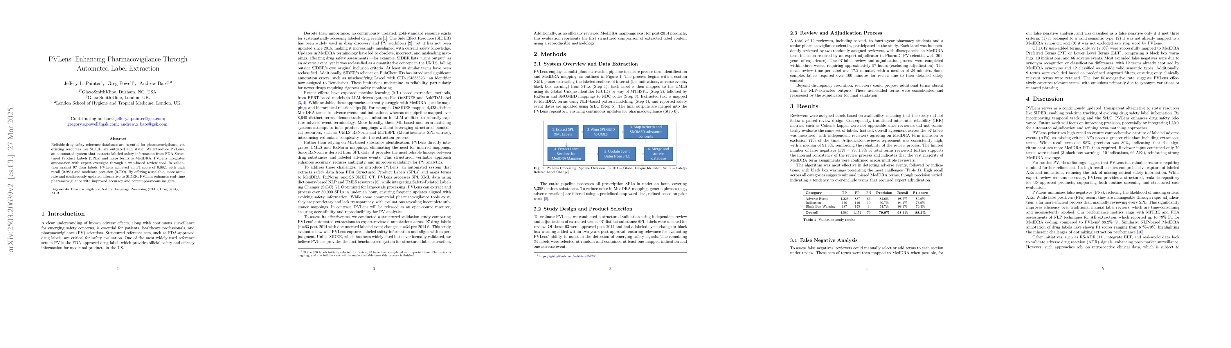 Thumbnail for PVLens: Enhancing Pharmacovigilance Through Automated Label Extraction