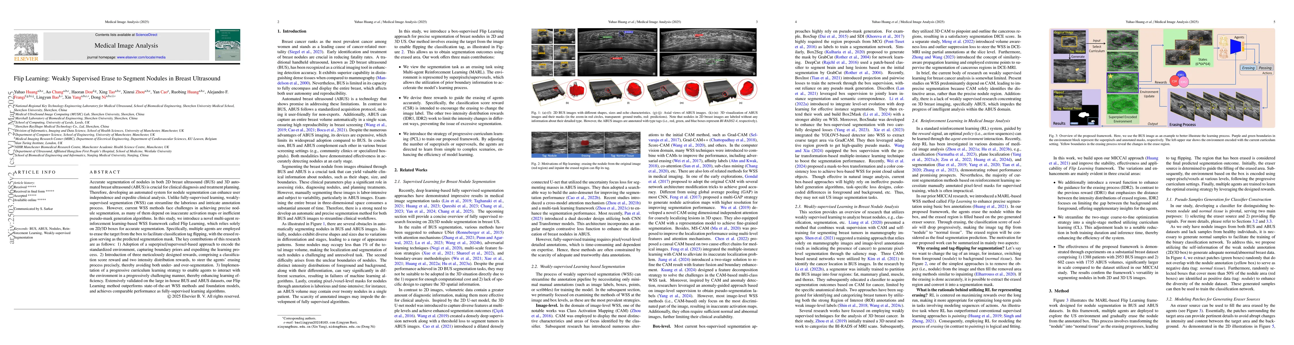 Thumbnail for Flip Learning: Weakly Supervised Erase to Segment Nodules in Breast
  Ultrasound