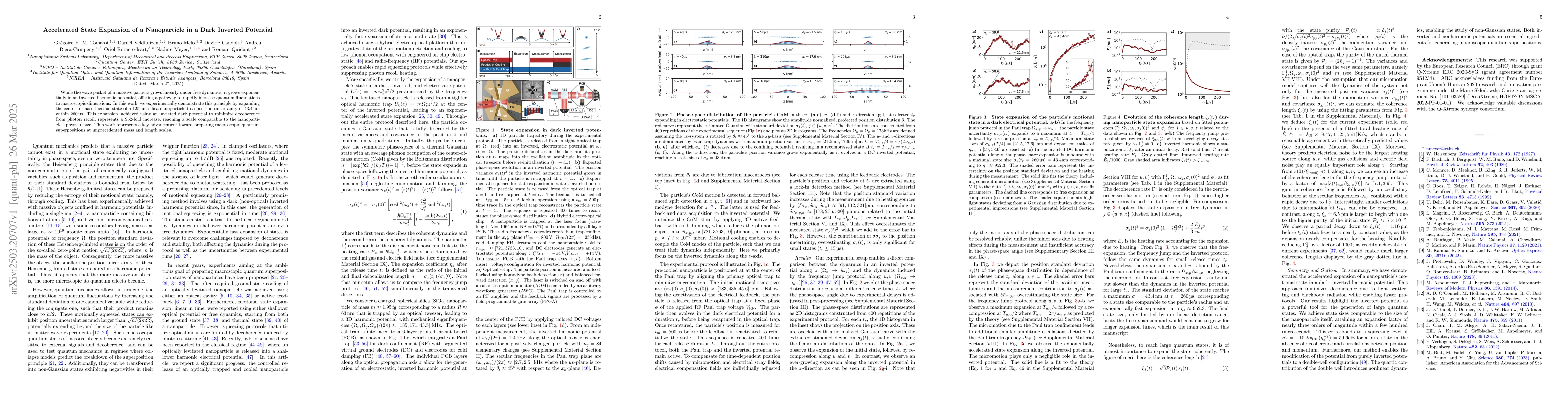 Thumbnail for Accelerated State Expansion of a Nanoparticle in a Dark Inverted
  Potential