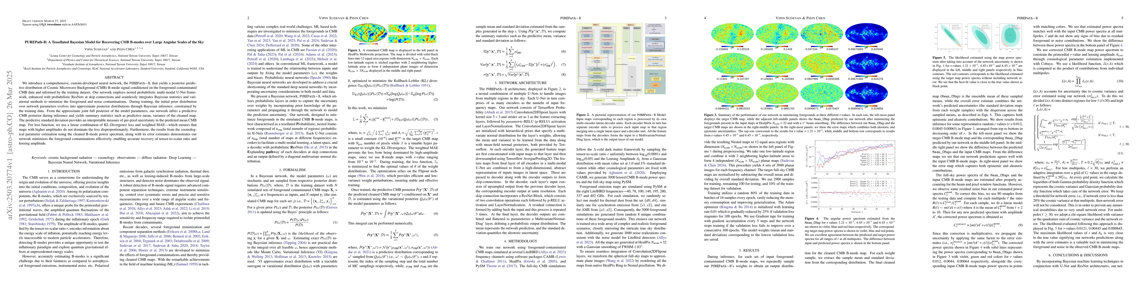 Thumbnail for PUREPath-B: A Tessellated Bayesian Model for Recovering CMB B-modes over
  Large Angular Scales of the Sky