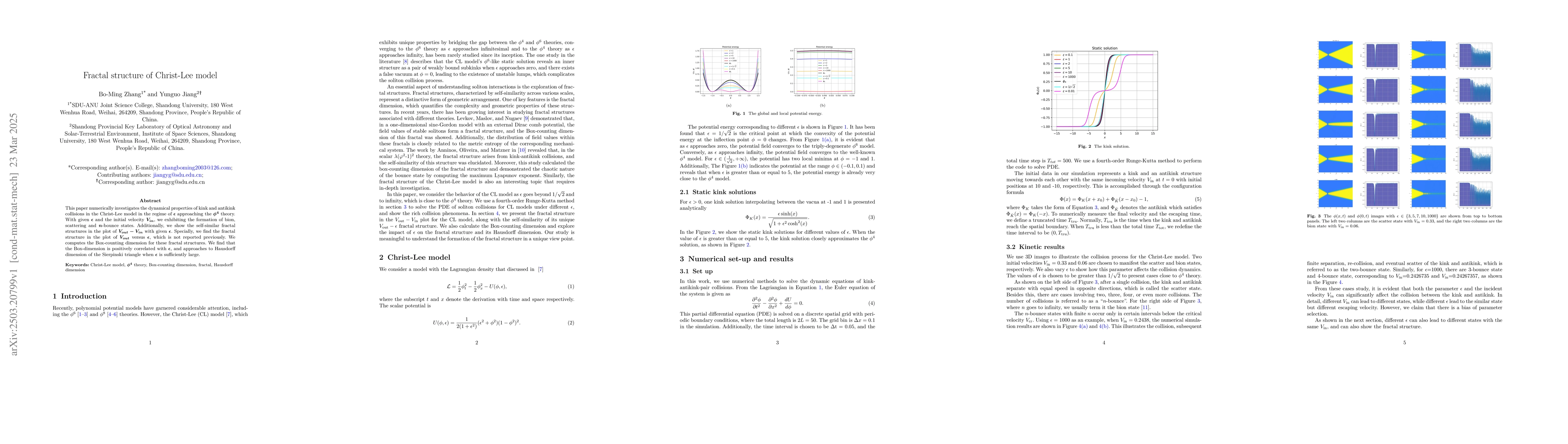 Thumbnail for Fractal structure of Christ-Lee model