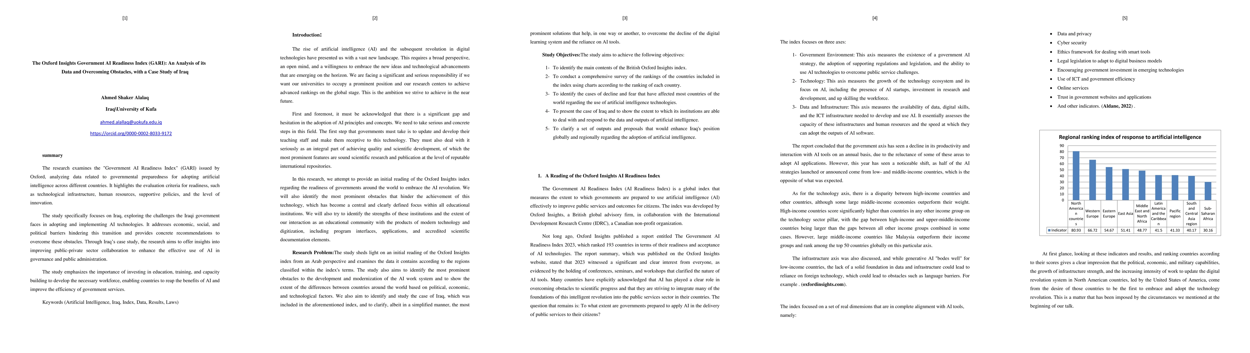 Thumbnail for The Oxford Insights Government AI Readiness Index (GARI): An Analysis of
  its Data and Overcoming Obstacles, with a Case Study of Iraq