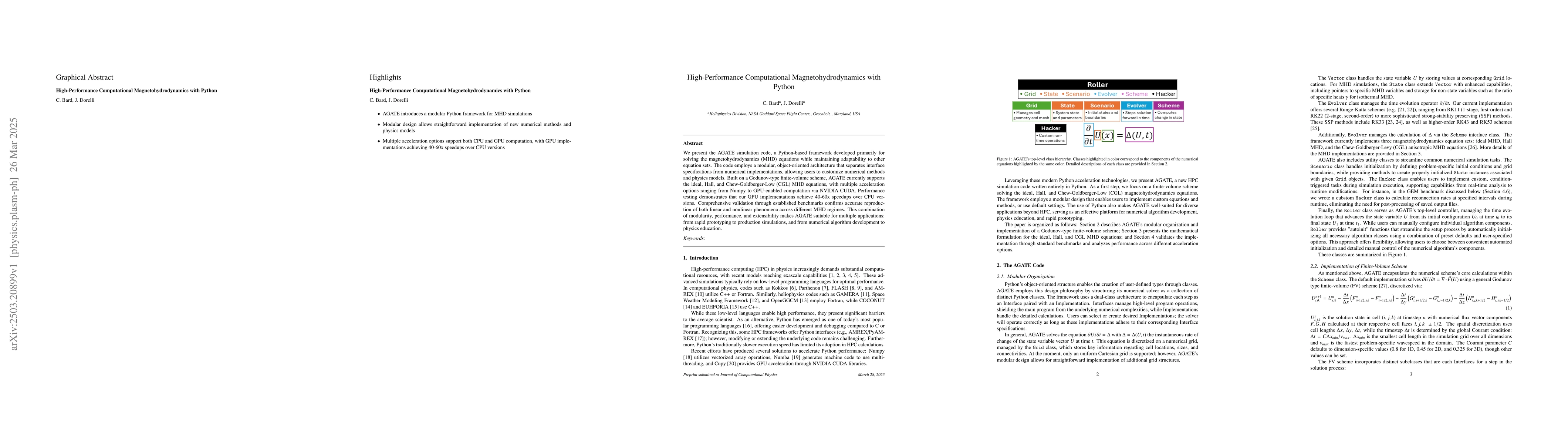 Thumbnail for High-Performance Computational Magnetohydrodynamics with Python